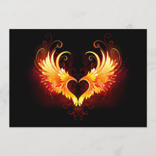 Angel Fire Heart met Wings Menu