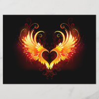 Angel Fire Heart met Wings
