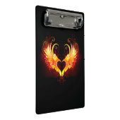 Angel Fire Heart met Wings Mini Klembord (Schuin)