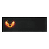 Angel Fire Heart met Wings Naambadge (Voorkant)