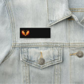 Angel Fire Heart met Wings Naamplaatje (In situ)
