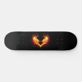 Angel Fire Heart met Wings Persoonlijk Skateboard (Horizontaal)