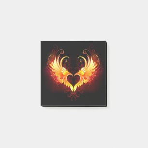 Angel Fire Heart met Wings Post-it® Notes