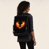 Angel Fire Heart met Wings Rugtassen (Gedragen)
