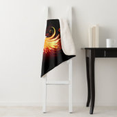 Angel Fire Heart met Wings Sherpa Deken (In situ)