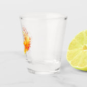 Angel Fire Heart met Wings Shot Glas (Rechts)