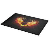 Angel Fire Heart met Wings Snijplank (Hoek)