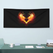 Angel Fire Heart met Wings Spandoek (Beurs)