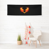 Angel Fire Heart met Wings Spandoek (Insitu)