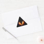 Angel Fire Heart met Wings Sticker (Envelop)