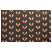 Angel Fire Heart met Wings Stof (Fat Quarter)