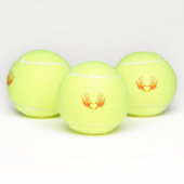 Angel Fire Heart met Wings Tennisballen (Multi)