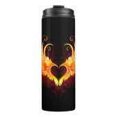 Angel Fire Heart met Wings Thermosbeker (Voorkant)