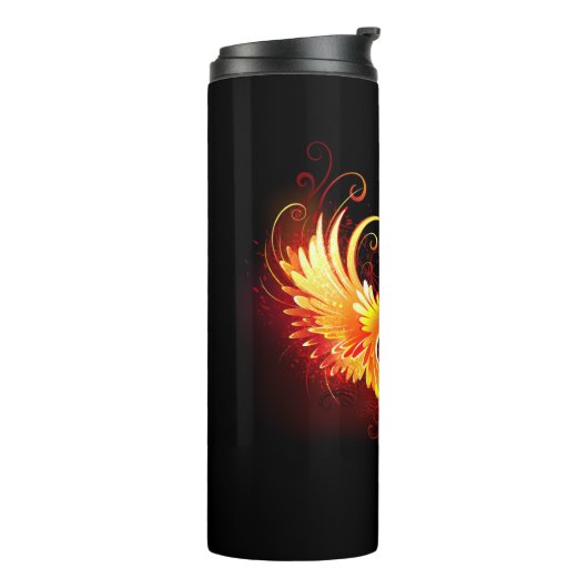 Angel Fire Heart met Wings Thermosbeker (Gedraaid links)
