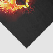 Angel Fire Heart met Wings Tissuepapier (Detail)