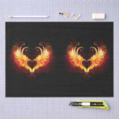 Angel Fire Heart met Wings Tissuepapier (Craft)
