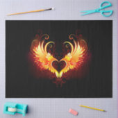 Angel Fire Heart met Wings Tissuepapier (Craft)