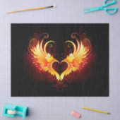 Angel Fire Heart met Wings Tissuepapier (Craft)