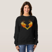 Angel Fire Heart met Wings Trui (Voorkant volledig)