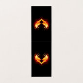 Angel Fire Heart met Wings Visitekaartje (Buitenkant ongevouwen)