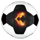 Angel Fire Heart met Wings Voetbal (Gedraaid)