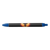 Angel Fire Heart met Wings Zwarte Inkt Pen (Voorkant)
