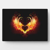 Angel Fire Heart with Wings Fotoplaat (voorkant)