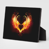 Angel Fire Heart with Wings Fotoplaat (Zijkant)