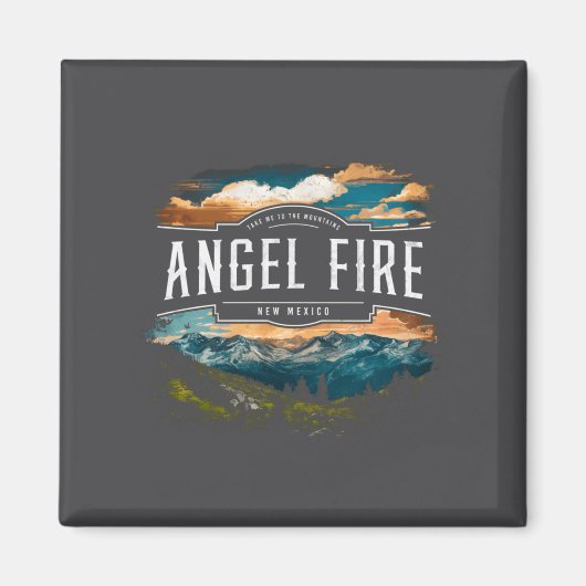 Angel Fire Mountains New Mexico Hiking Outdoors Vi Magneet (Voorkant)