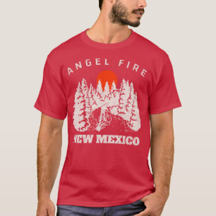 Angel Fire New Mexico Mountain Biker Biking Hiking T-shirt