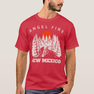 Angel Fire New Mexico Mountain Biker Biking Hiking T-shirt