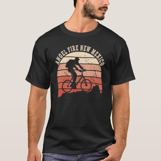 Angel Fire New Mexico Mountainbiken Fietser Fietse T-shirt (Voorkant)