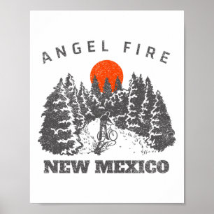 Angel Fire New Mexico Mountainbiken Wandelen Reize Poster