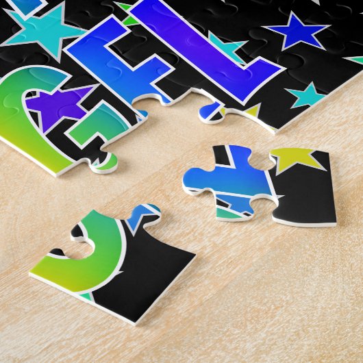 "ANGEL" First Name, Fun "HAPPY BIRTHDAY" Legpuzzel (Zijkant)