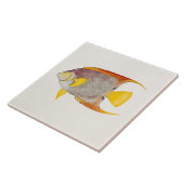  Angel Fish Antiek Hawaiian Print Sjabloon Tegeltje (Zijkant)