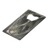 Angel Fish Aquatic Abstract Creditkaart Flessenopener (Voorkant Gekanteld)