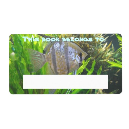 Angel Fish Book Label (Voorkant)