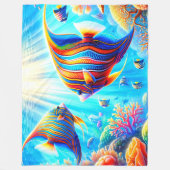 Angel Fish Fleece Deken (Voorkant)
