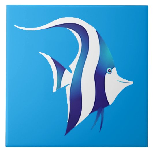 ANGEL FISH TILE TEGELTJE (Voorkant)