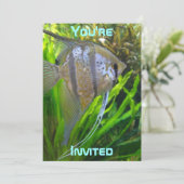 Angel Fish-uitnodiging Kaart (Staand voorkant)