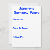 Angel Fish-uitnodiging Kaart (Achterkant)