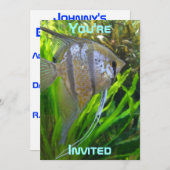 Angel Fish-uitnodiging Kaart (Voorkant / Achterkant)