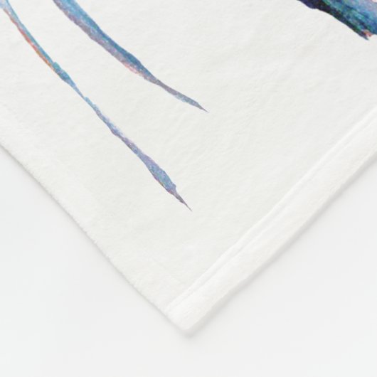 Angel Fish Waterverf Fleece Deken, Baby Deken (Hoek)