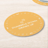 Angel Fitness Collab Ronde Kartonnen Onderzetter (Gebogen)