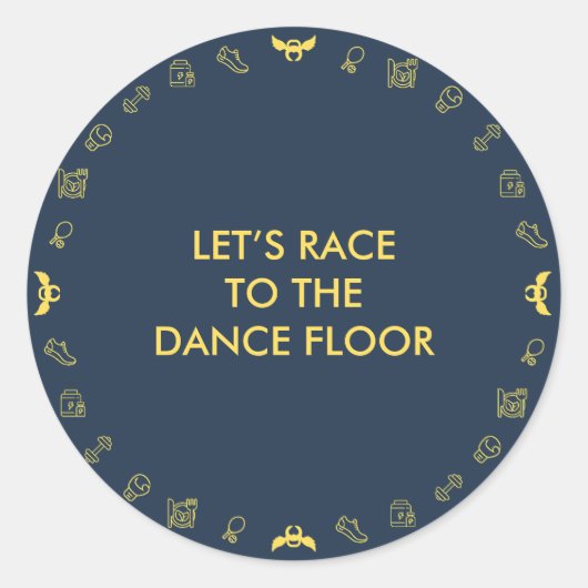 Angel Fitness Collab Ronde Sticker (Voorkant)