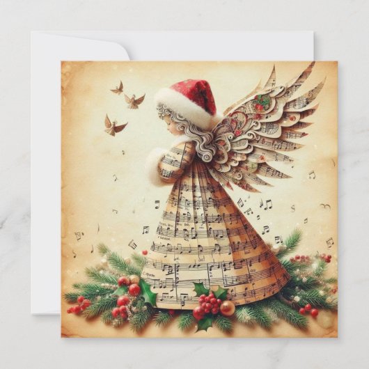 angel Flat Greeting Card Kaart (Voorkant)