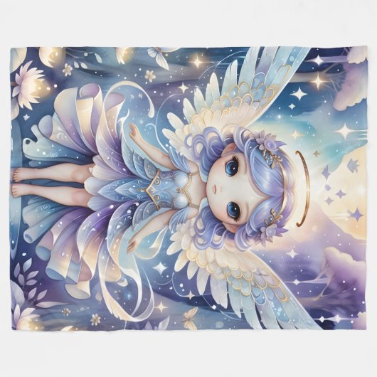 Angel Fleece Blanket (Voorkant (Horizontaal))