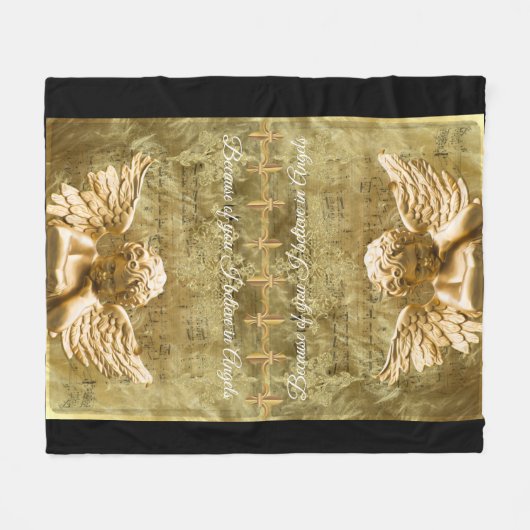 Angel Fleece Blanket (Voorkant (Horizontaal))