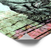 Angel Flute en Heart Poster (Hoek)