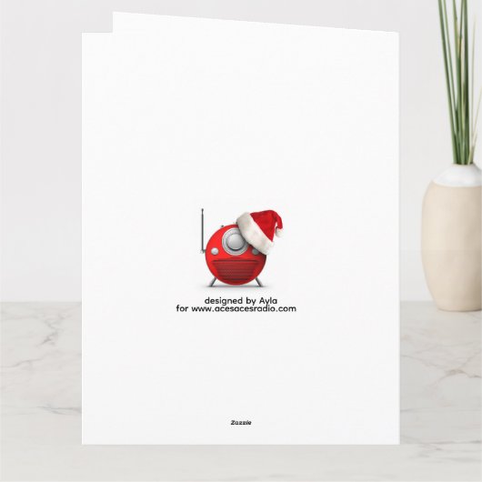 angel Folded Greeting Card Kaart (Achterkant)